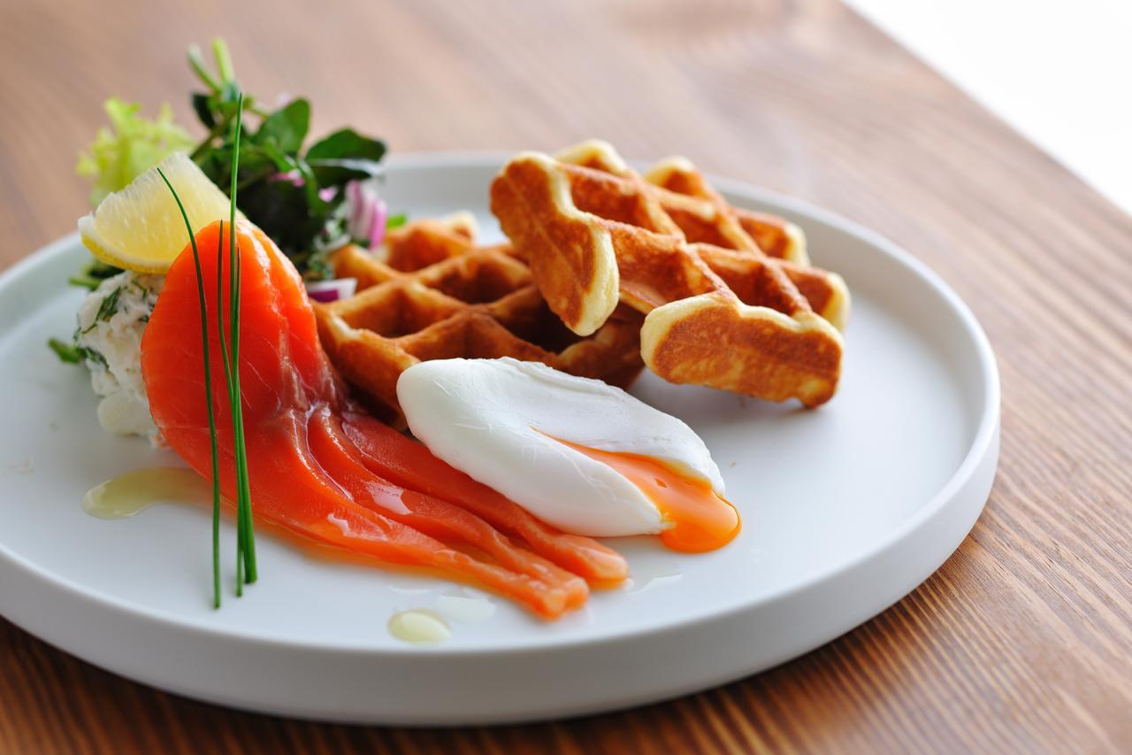 Omo7 Asahikawa By Hoshino Resorts Exterior photo Salmon and potato waffles
